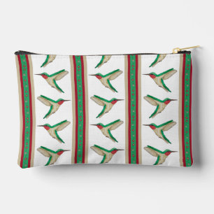 Bolsito Accesorio Pequeño Hummingbird Stripe Zipper Pouch