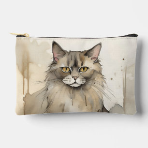 Bolsito Accesorio Pequeño Ilustracion acuático Maine Coon