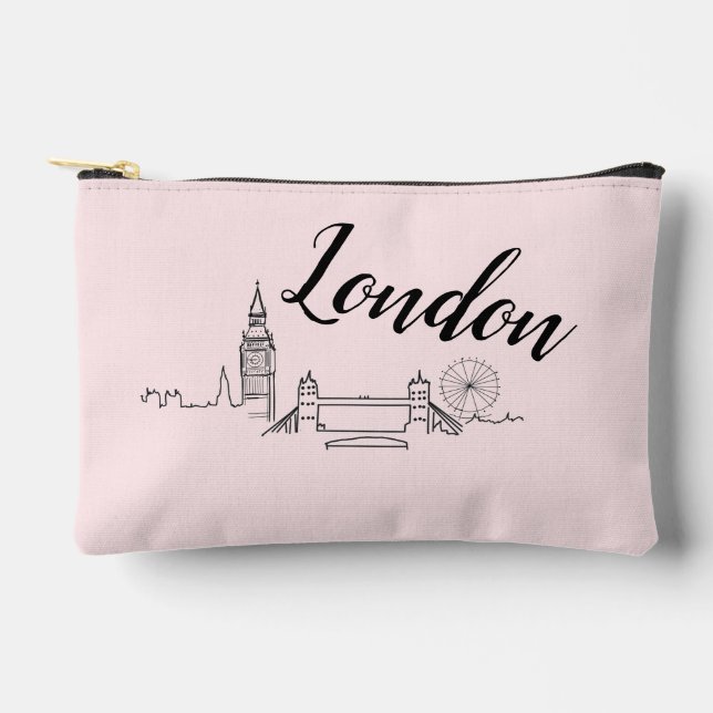 Bolsito Accesorio Pequeño Ilustracion Big Ben de Londres (Anverso)