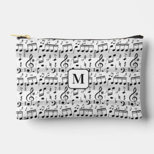 Bolsito Accesorio Pequeño Ilustracion de música monograma personalizado