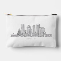 Ilustración minimalista del horizonte de la ciudad