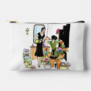 Bolsito Accesorio Pequeño Ilustración vintage de sombrerería Art Déco de los
