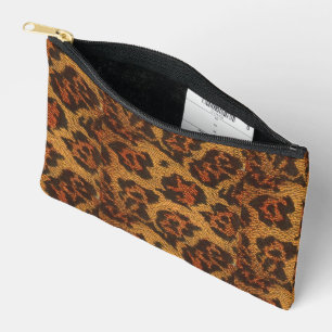 Bolsito Accesorio Pequeño Impresión de leopardo de época