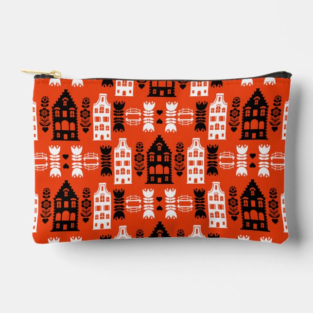 Bolsito Accesorio Pequeño Imprimir arte folclórico holandés en los Países Ba (Anverso)