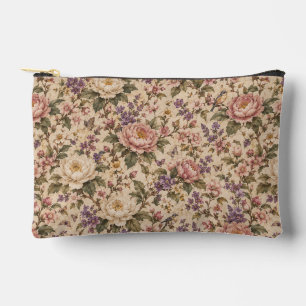 Bolsito Accesorio Pequeño Jardín de rosas botánicas vintage y patrón de mari