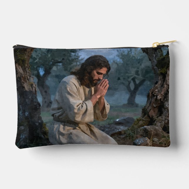 Bolsito Accesorio Pequeño Jesús orando (Reverso )