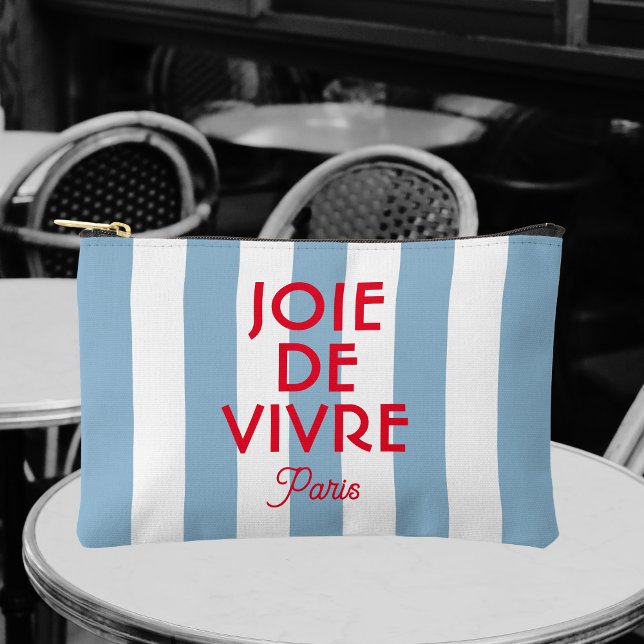 Bolsito Accesorio Pequeño Joie De Vivre Paris Banda Francesa Azul (Subido por el creador)