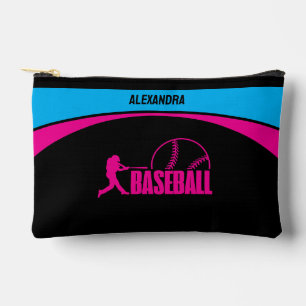 Bolsito Accesorio Pequeño Jugador de béisbol, Chica de béisbol, regalo de cu