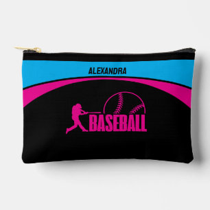 Bolsito Accesorio Pequeño Jugador de béisbol, Chica de béisbol, regalo de cu