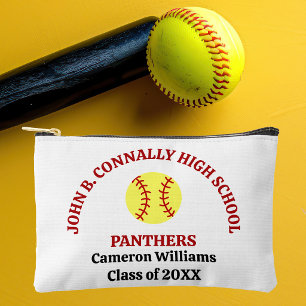 Bolsito Accesorio Pequeño Jugadora de Softbol de Escuela Secundaria Personal