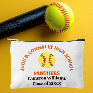 Bolsito Accesorio Pequeño Jugadora de Softbol de Orange High School Personal