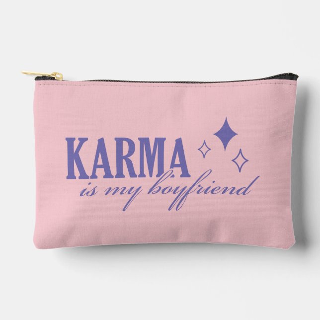 Bolsito Accesorio Pequeño Karma is My Boyfriend (Anverso)