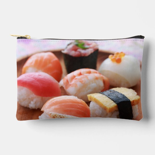 Bolsito Accesorio Pequeño Kawaii Sushi Pouch – Sweet Nigiri Delight (Anverso)