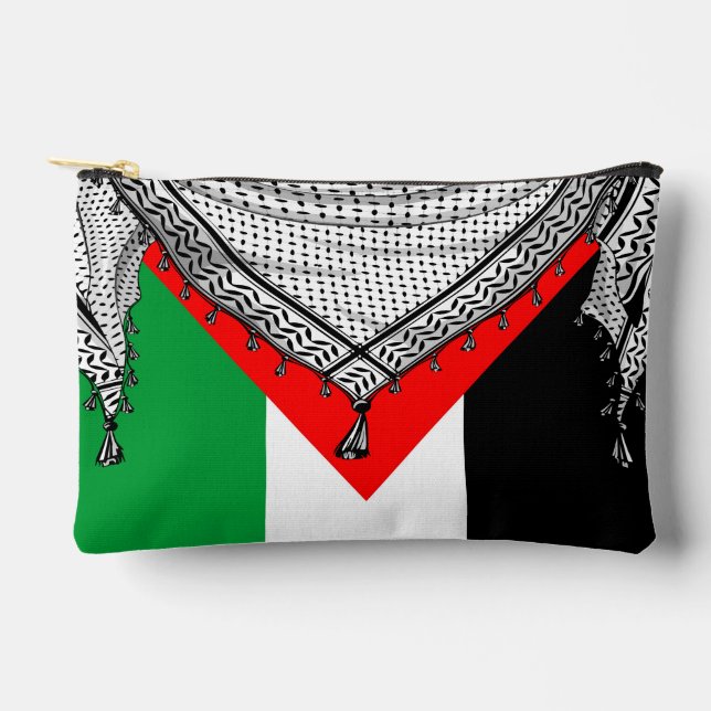 Bolsito Accesorio Pequeño Keffiyeh palestino Scarf tejido tradicional (Anverso)
