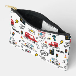 Bolsito Accesorio Pequeño Kids Playful Transport Pattern 