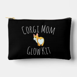 Bolsito Accesorio Pequeño Kit de brillo para mamá Corgi negro y blanco diver