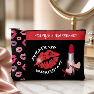Bolsito Accesorio Pequeño Kit de Maquillaje de Emergencia Pucker Up