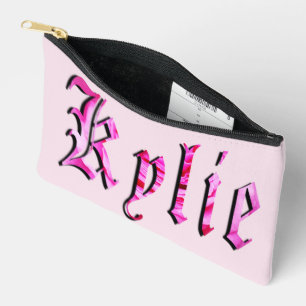 Bolsito Accesorio Pequeño "Kylie" Floral Rosa Nombre Kylie,