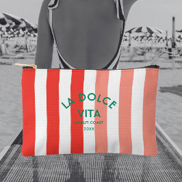 Bolsito Accesorio Pequeño La Dolce Vita Amalfi Costa Cabana Stripe