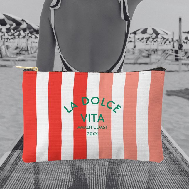 Bolsito Accesorio Pequeño La Dolce Vita Amalfi Costa Cabana Stripe (Subido por el creador)