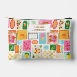 Bolsito Accesorio Pequeño La Dolce Vita Italiano Francés Personalizado Color