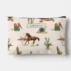 Bolsito Accesorio Pequeño La gallina de los caballos del desierto de Cactus 