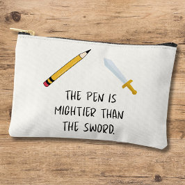 Bolsito Accesorio Pequeño La pluma es más poderosa que la espada
