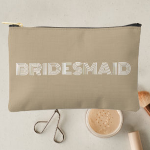 Bolsito Accesorio Pequeño La tipografía moderna de Khaki