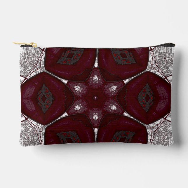 Bolsito Accesorio Pequeño Labios Flor Prem Mandal (Anverso)