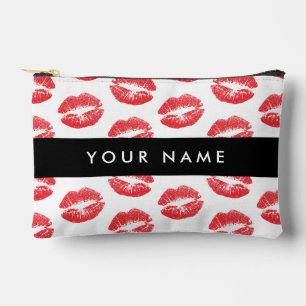 Bolsito Accesorio Pequeño Labios rojos, besos, pintalabios, tu nombre, perso