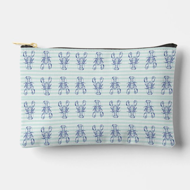 Bolsito Accesorio Pequeño Langostas Azules (Anverso)