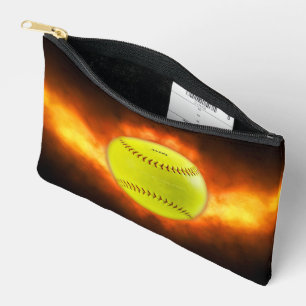 Bolsito Accesorio Pequeño Las llamas de pelota blanda amarilla de SlipperyJo