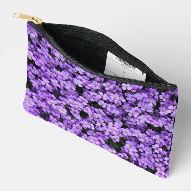 Bolsito Accesorio Pequeño Las Violetas Hermosas Flores Violetas (Abierto)