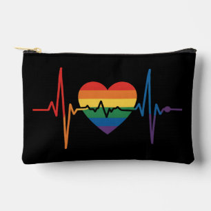 Bolsito Accesorio Pequeño Latidos del corazón LGBTQ Orgullo del corazón Gay