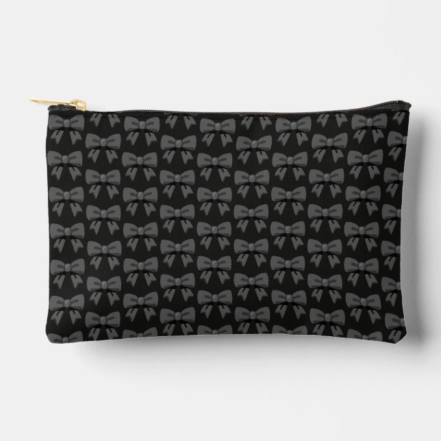 Bolsito Accesorio Pequeño Lazos Negros (Anverso)