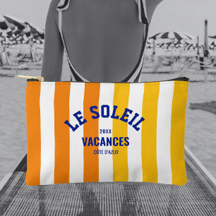 Bolsito Accesorio Pequeño Le Soleil Vacances Côte d'Azur Cabana Stripe