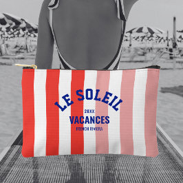 Bolsito Accesorio Pequeño Le Soleil Vacances Riviera Francesa Cabana Stripe