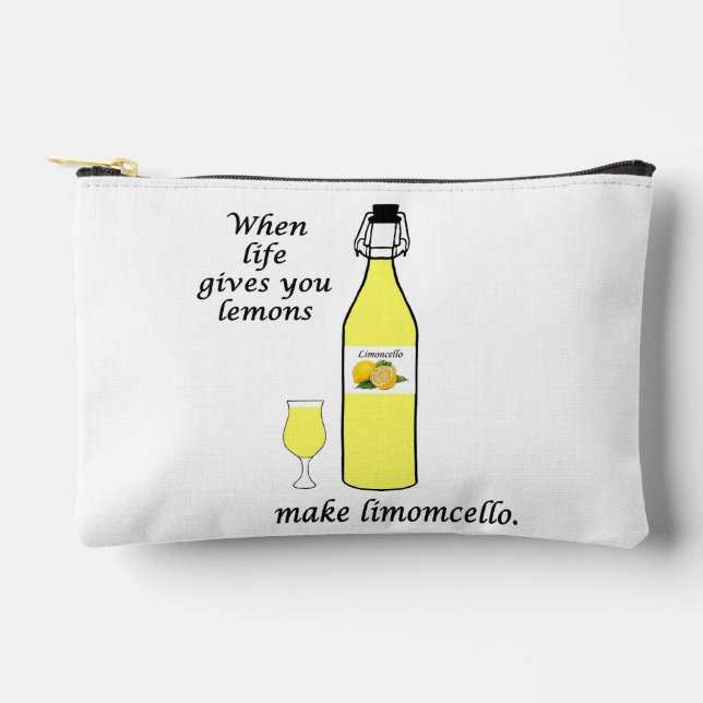 Bolsito Accesorio Pequeño Lemons to Limoncello (Anverso)