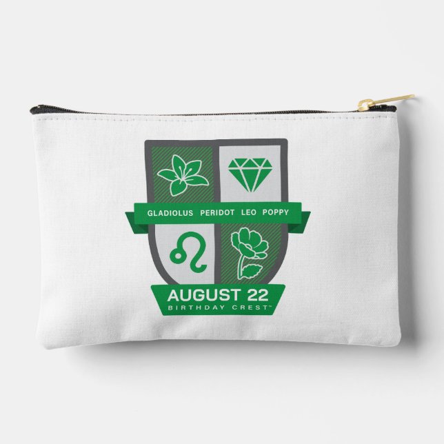 Bolsito Accesorio Pequeño Leo Birthday Crest™ for August 1-22 (Reverso )