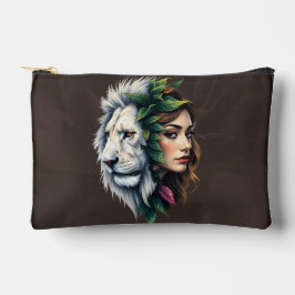 Bolsito Accesorio Pequeño León blanco y mujer