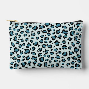 Bolsito Accesorio Pequeño Leopard Print, Leopard Spots, Blue Leopard