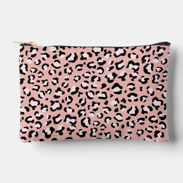 Bolsito Accesorio Pequeño Leopard Print, Leopard Spots, Pink Leopard (Anverso)