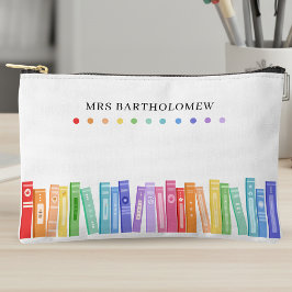 Bolsito Accesorio Pequeño Libros de Colores del Arcoíris Personalizados para
