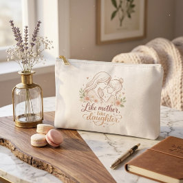 Bolsito Accesorio Pequeño Like Mother Like Daughter - Minimalist Floral Moth