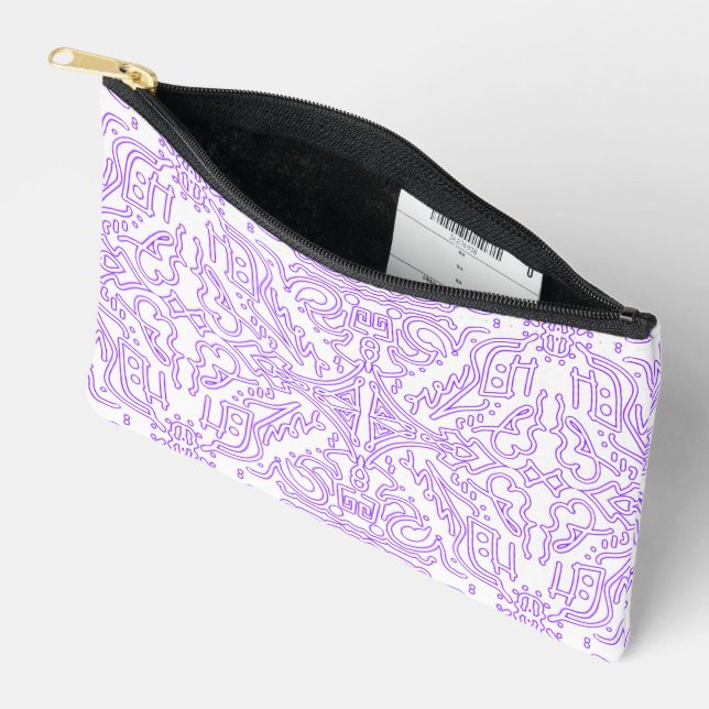 Bolsito Accesorio Pequeño Lila Nebulosa Mística (Abierto)