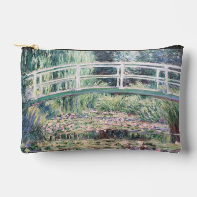 Bolsito Accesorio Pequeño Lilies de agua blanca | Claude Monet (Anverso)
