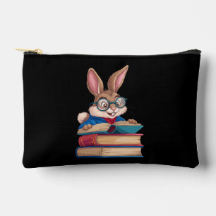 Bolsito Accesorio Pequeño Lindo Conejo Conejito Leyendo Libros Pascua