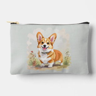 Bolsito Accesorio Pequeño Lindo perro Corgi Galés de Pembroke rojo