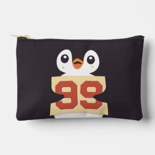 Bolsito Accesorio Pequeño Lindo Pingüino Sosteniendo un Letrero