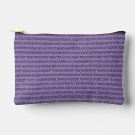 Bolsito Accesorio Pequeño Líneas horizontales de estilo brillo ciruela ahuma